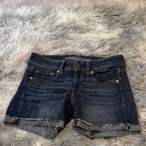American Eagle Outfitters Women's Jean Shorts - Deep Indigo